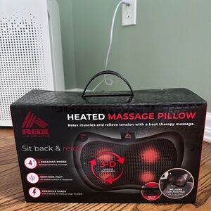 RBX Heated Massage Pillow NEW